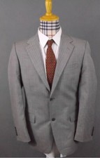 Mens 40R ZARA gray striped 2 button fully lined sport coat