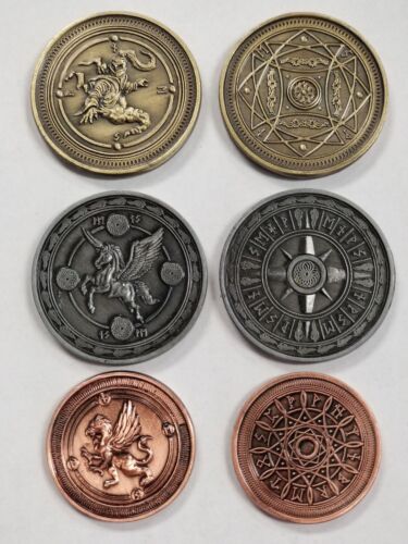 Fantasy Coin Set - Air Element - Gold, Silver, Copper - Picture 1 of 1
