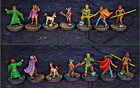 (8) Saturday Morning Heroes + DM Dungeons & Dragons 28mm Unpainted with bases!