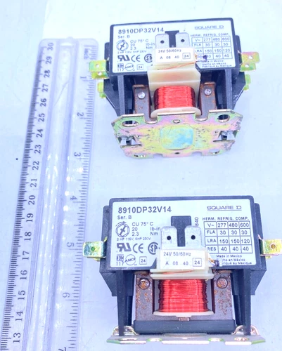 Square D Lot of 2 Definite Purpose Contactor Series B 8910DP32V14 New