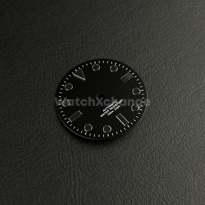 Black Watch Dial for SEIKO NH35 Watch Movement Parts UK