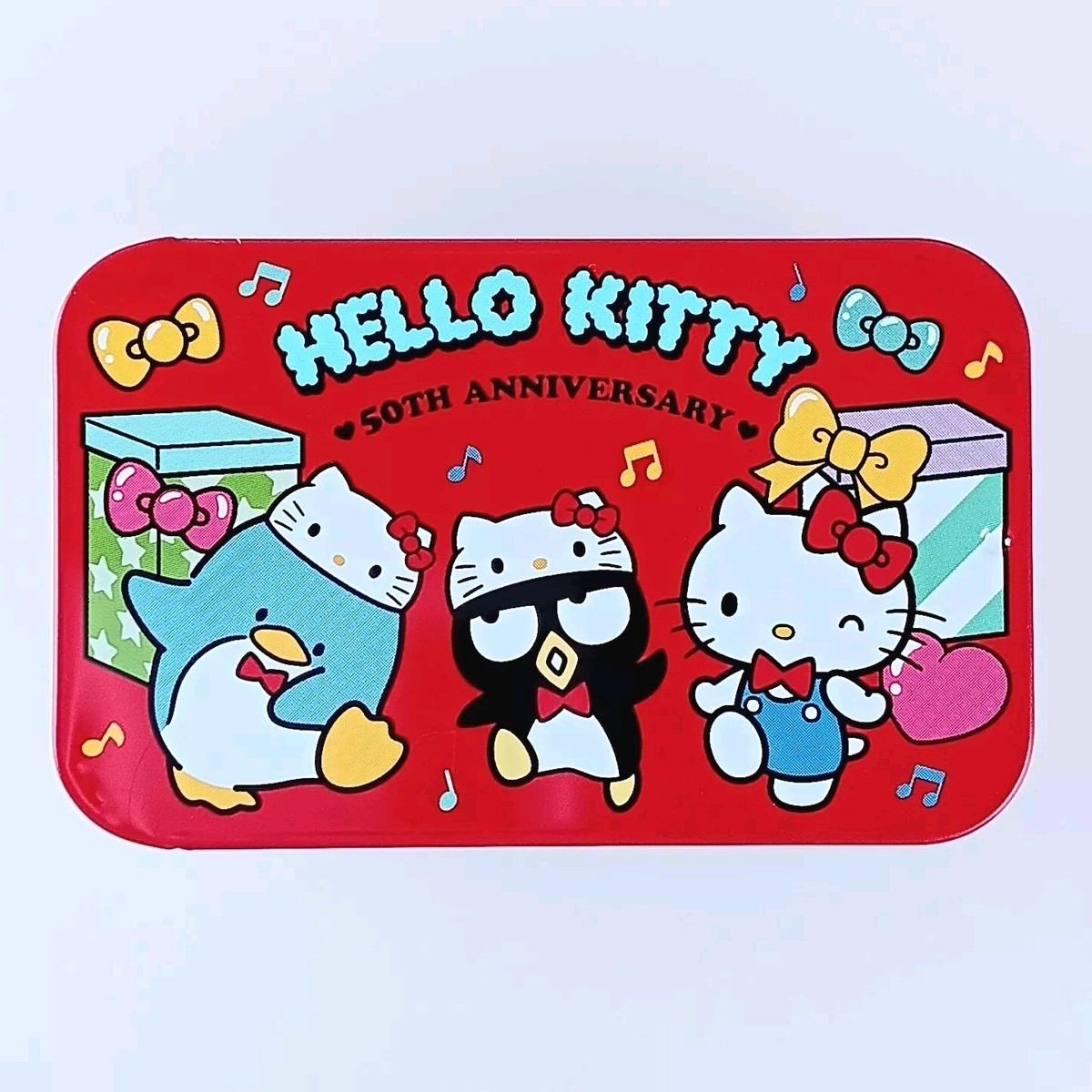 Bad Badtz-Maru, Tuxedo Sam, Hello Kitty 50th Slide Can Case