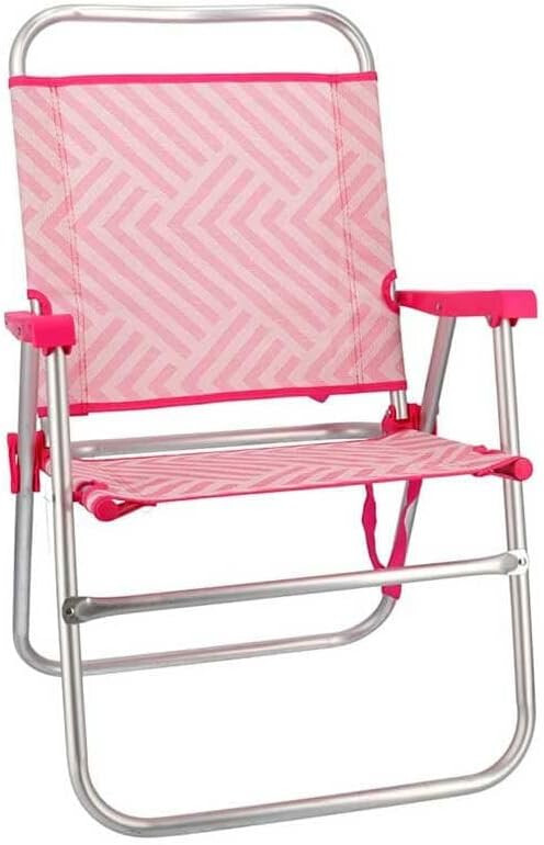 SILLA PLAYA PLEGABLE ROSA 51 X 56 X 90 CM (28599)