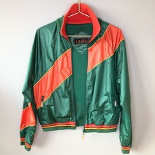 Lamb Gwen Stefani Green & Orange Vintage Y2k Windbreaker 90s Jacket S/m
