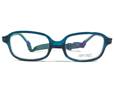Miraflex Kids Eyeglasses Frames ELIS S CRY NAVY(C.10)-L.GREEN Blue 43-16-113