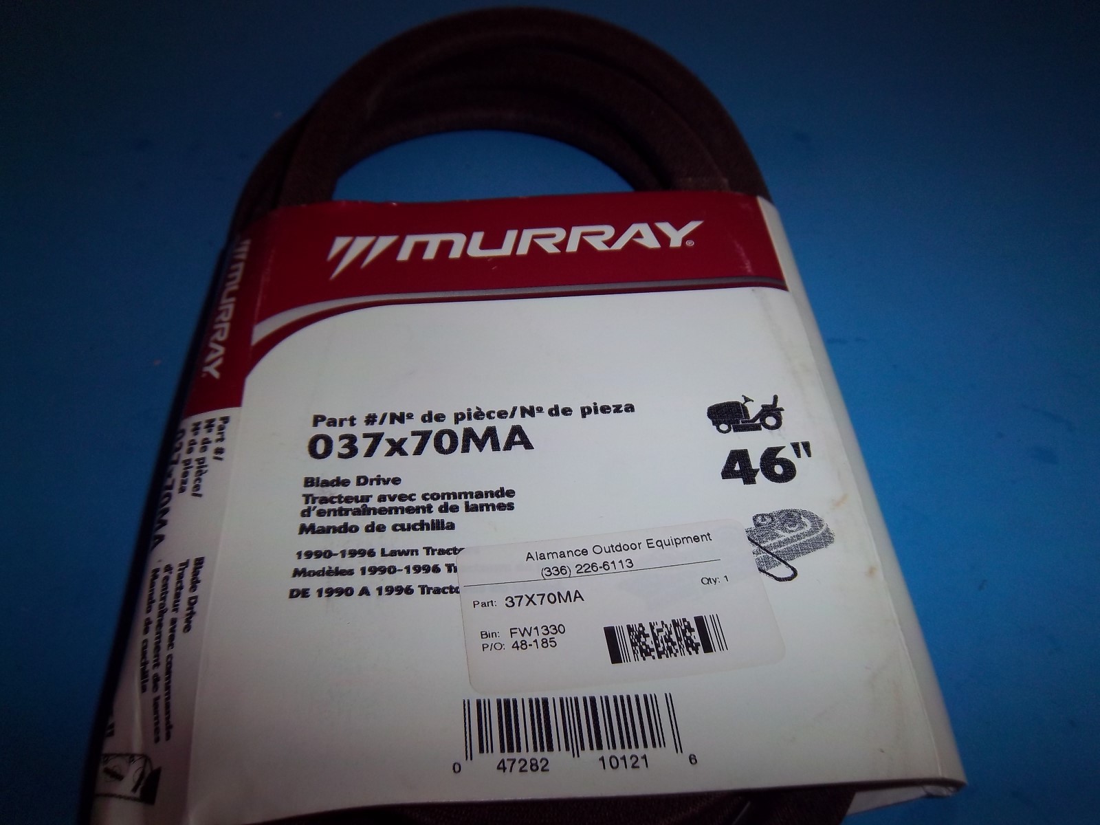 Cinghia Trapezoidale Rasaerba Tagliaerba Tosaerba MURRAY 37X70 - Foto 11