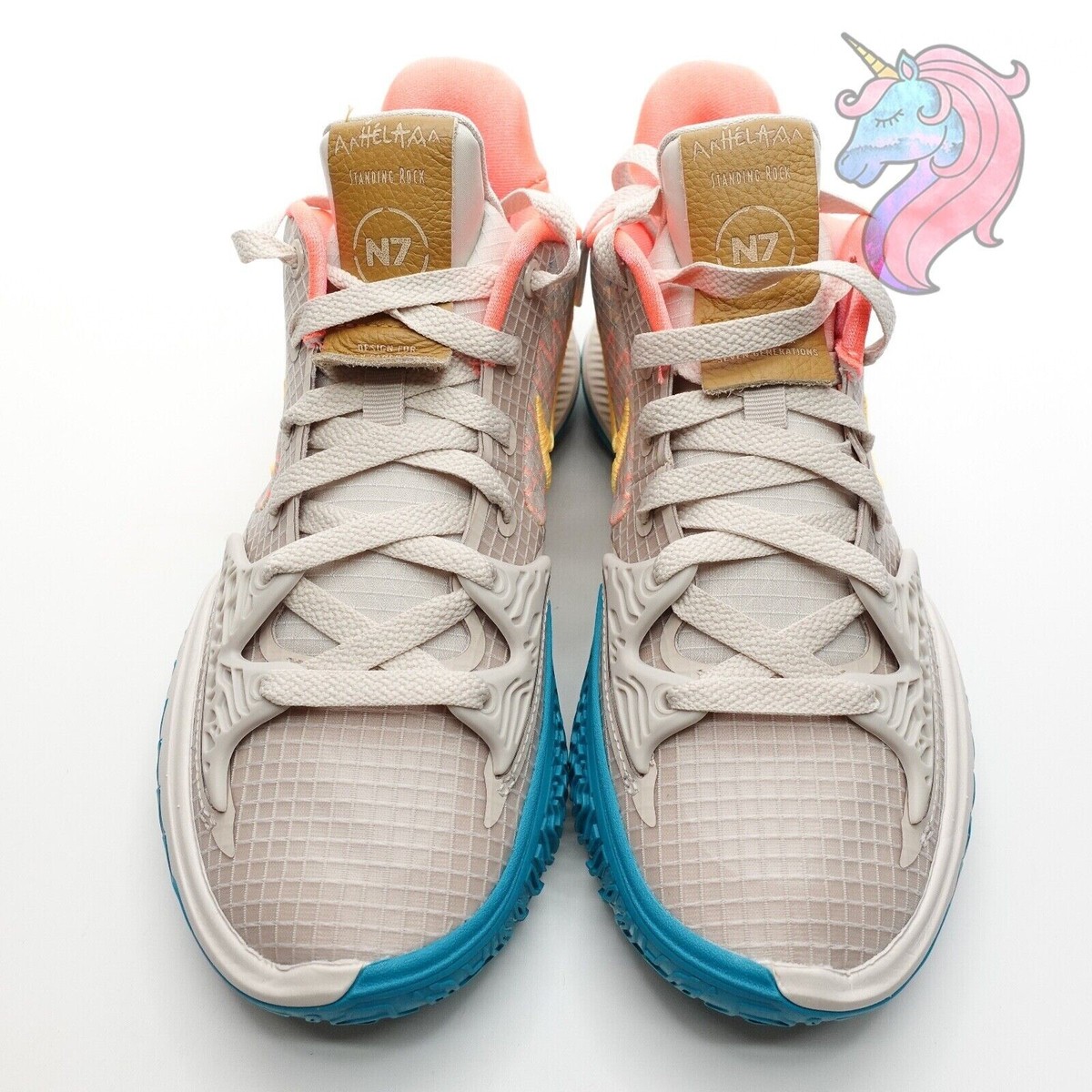 Mens Nike Kyrie Low 4 N7 Basketball Shoes Desert Sand CW3985 Mens Nike Kyrie Low 4 N7 Basketball Shoes Desert Sand CW3985