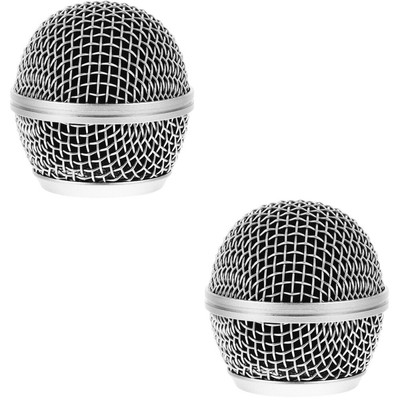  2 PCS Kühlergrill Austauschen Mikrofon Ersatzgrill Ersatzgitterkopf