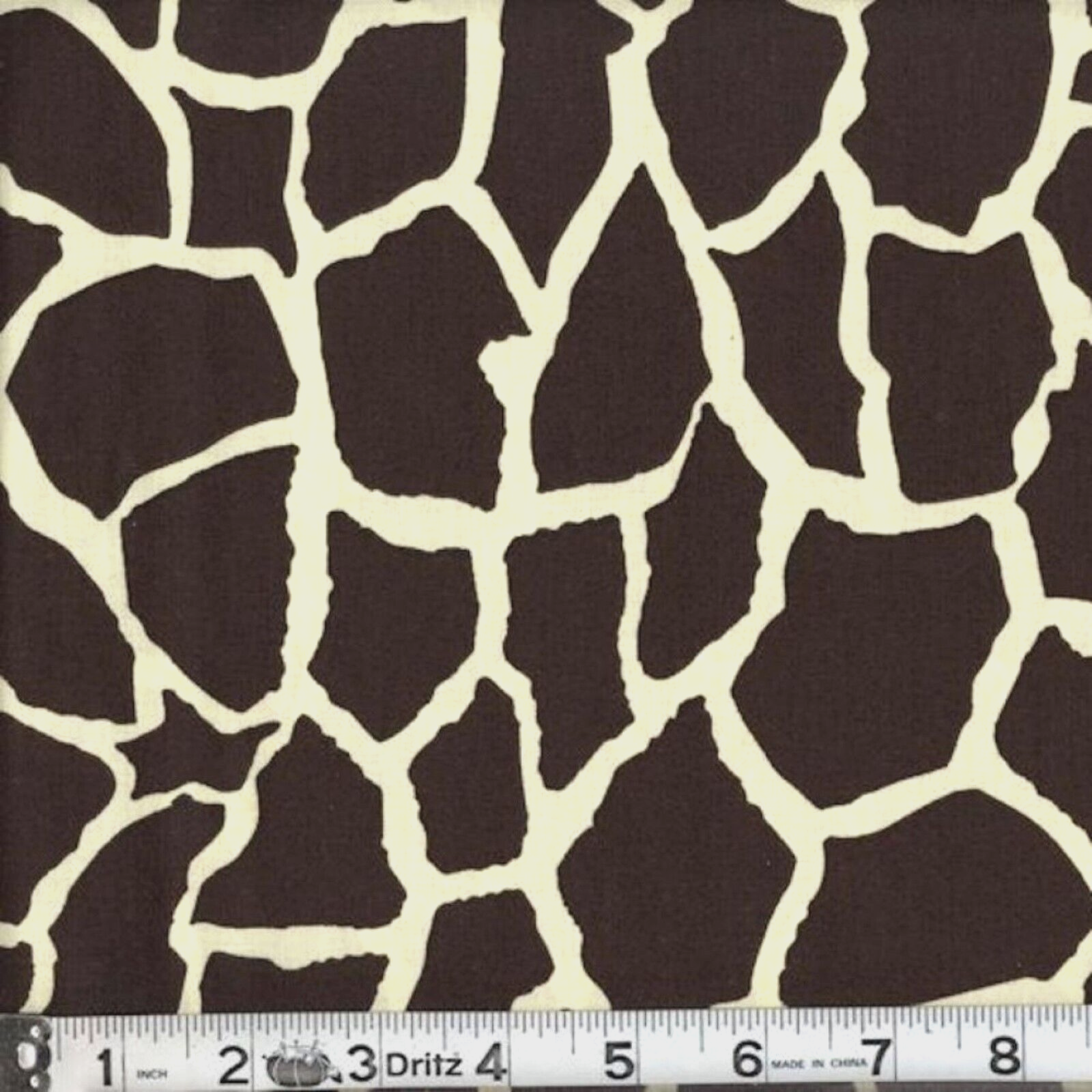 Giraffe print cotton fabric 1 yard 100% cotton wildlife safari animal skin