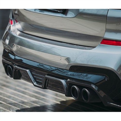REAL CARBON Rear Bumper Diffuser Lip Spoiler For BMW X3 M F97 Competition 19-21 - Picture 11 of 12
