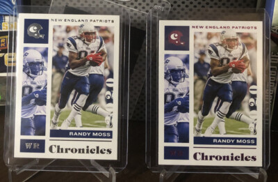 2020 Panini Chronicles #65 Randy Moss-2card base&pink