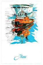 MENU' COSTA CROCIERE COSTA MARINA ILLUSTRAZIONI DI OIKONOMOY 3 - M027