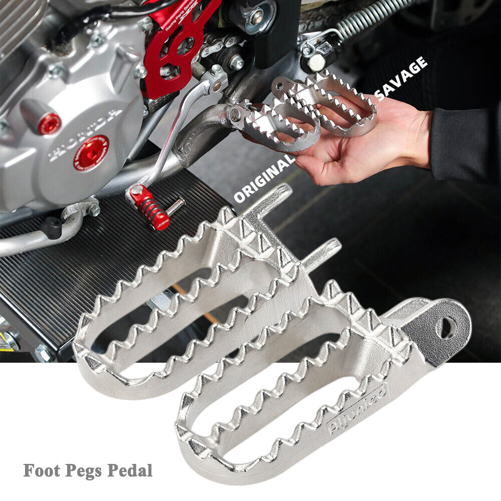 Rider Front Foot Pegs Footrest Pedal Adapter For HONDA XR400R XR650R