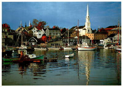 Camden Harbor, John Wagner Jr., Impact New England, 1981, Dover Postcard
