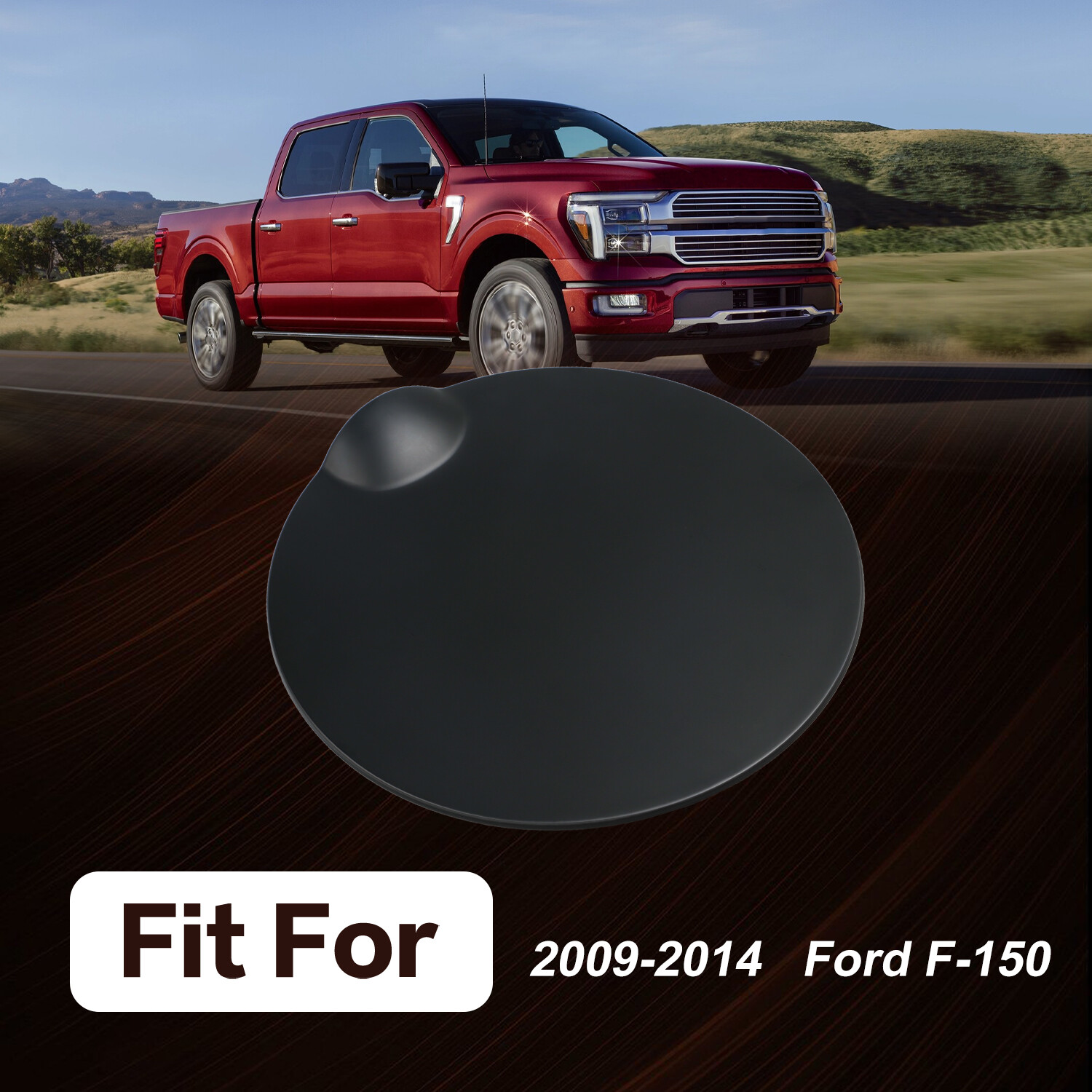 New Gas Tank Door Cap without Painting for 2010-2014 Ford F-150 Lincoln Mark LT