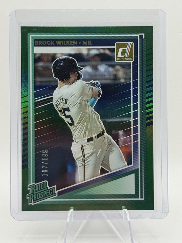 Brock Wilken 2025 Donruss Rated Prospect Green #’d/199 - Brewers  ⭐️