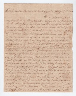 CONFEDERATE CIVIL WAR LETTER 12th Georgia Infantry Fight Alleghany Mountains!