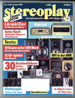 Stereoplay 1988-12 Accuphase C 280 / P 800, Thorens TD 160, Vayd The Valdi