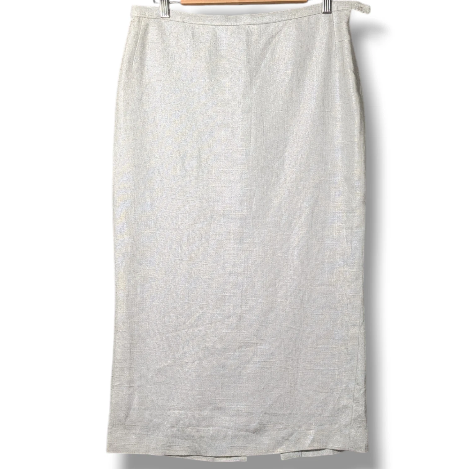 Ralph Lauren Purple Label Collection Midi Skirt Womens Size UK 10 100% Linen