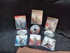 PS3 Assassin's Creed 1-3 Video Games W/All Paper WK. Game's are great, cases Ok 