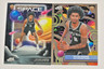 (2) 2025-26 TOPPS COSMIC CHROME DYLAN HARPER ROOKIE #186 SPACE WALK SP SPURS