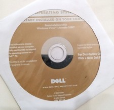 Microsoft Windows Vista Ultimate 32 Bit DELL Reinstallation DVD Disk SEALED