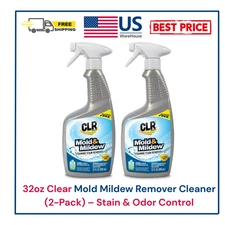 32oz Clear Mold Mildew Remover Cleaner (2-Pack) – Stain & Odor Control