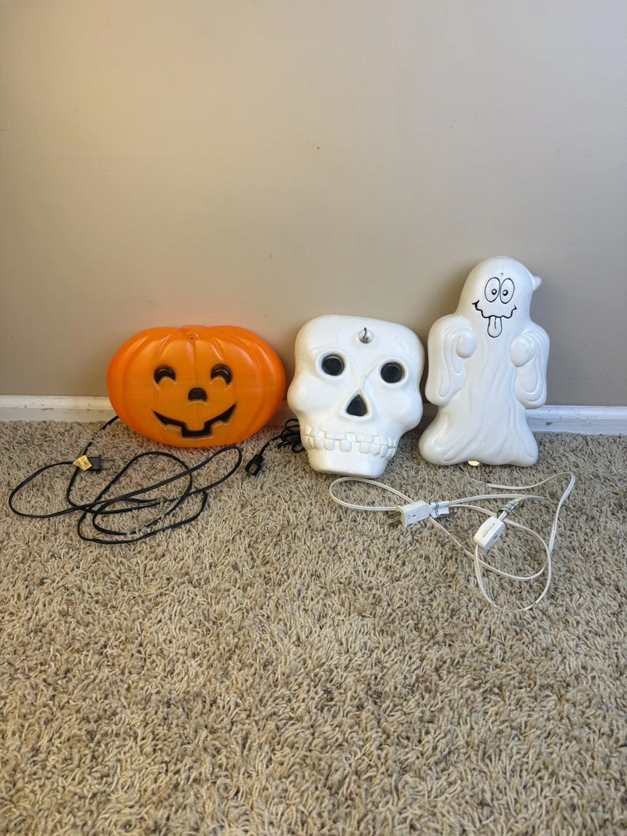 25+ Vintage Blow Mold Pumpkin In Halloween Lights (1960-1990) for