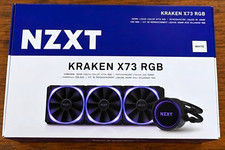 NZXT Kraken X73 RGB 360mm White Liquid CPU Cooler Radiator w/ 3x 120mm Fans