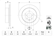 Disque de frein Lexus IS