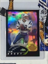 2002 Topps Chrome Weekly Wrap Up Black Refractor Tom Brady Patriots /599