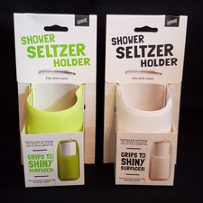 NEW Set Of 2 Shower Seltzer Can Holders Slim 12 oz Beer Cans White Elephant Gift