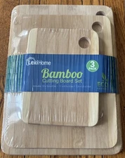 LexiHome Bamboo Cutting Boards Set Of 3
