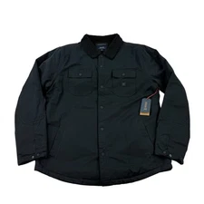 Roark Black Hebrides RJ213 Sherpa Lined Snap Jacket Men’s Size Large NWT