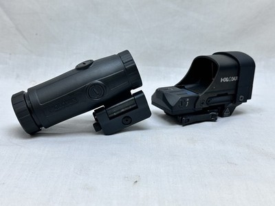 Holosun HE510C-GR & HM3X Combo Green MRS Circle Open Reflex Sight w/3x Magnifier