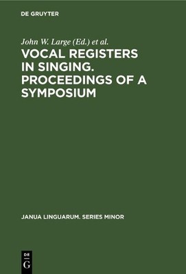 John W. Large Vocal registers in singing. Procee (Gebundene Ausgabe) (US IMPORT)