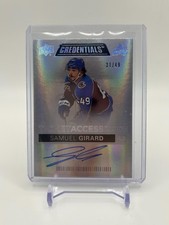 2021-22 Upper Deck Credentials Ticket Access Autos 31/49 Samuel Girard Auto TAA-