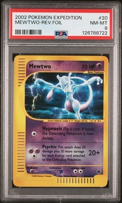 2002 POKEMON EXPEDITION #20 MEWTWO-REVERSE FOIL PSA 8 | eBay