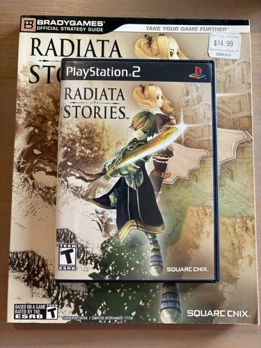 Radiata Stories - PS2 (Sony PlayStation 2, 2005) Complete w/ Brady Games Guide
