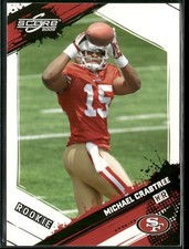 Michael Crabtree Rookie RC Card 2009 Score San Francisco 49ers. rookie card picture