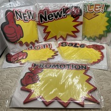 55 Starburst Sign Cards Sale Paper Signs Price Tags Retail Store Free Shipping