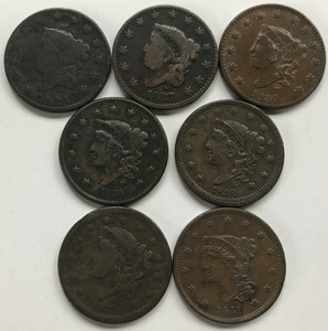 Details-Grade Large Cents (see description for dates and issues)
