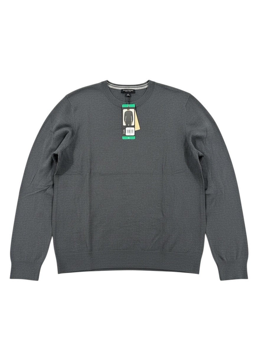 Sweater Banana Republic Wool Mens Crew Neck Merino Gray XL, 2XL/XXL Pullover NEW-image