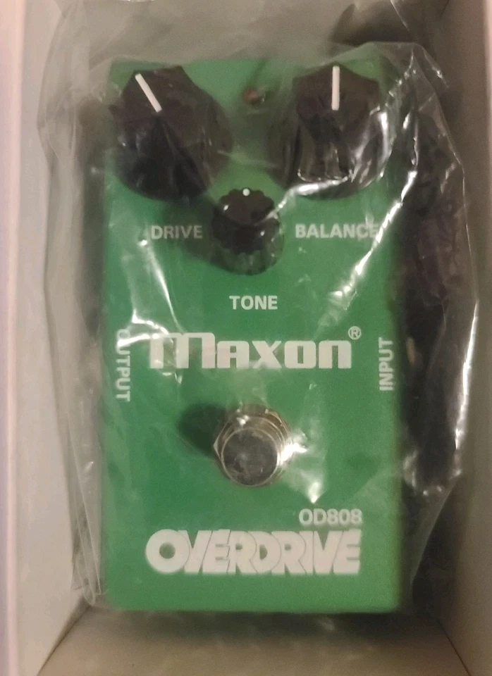NUEVO MAXON OD-808 CON CAJA TUBO DE PAPELEO LEYENDA PEDAL OVERDRIVE GRITANDO CALOR Foto 2 de 3