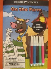 Color By Number - On The Farm Beaver Books 