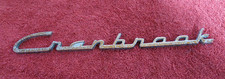 Vintage 1952 Cranbrook Fender Emblem Script 1456101 Mopar Plymouth Cursive 11