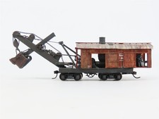 HO Scale Custom Work B&M Boston & Maine Steam Shovel Car No# - Pro Custom