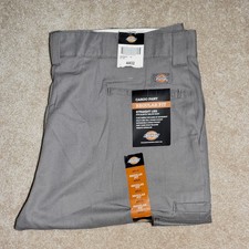New Mens Dickies Cargo Pants 44 X 32 Gray Regular Fit Straight Leg