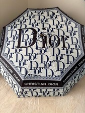 Women's Wear Christian Dior Trotter Pattern Folding Umbrella Hat Oblique