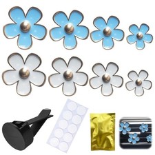 8 Pcs Flower Air Vent Clips, Cute Daisy Air Vent Clips Car Accessories